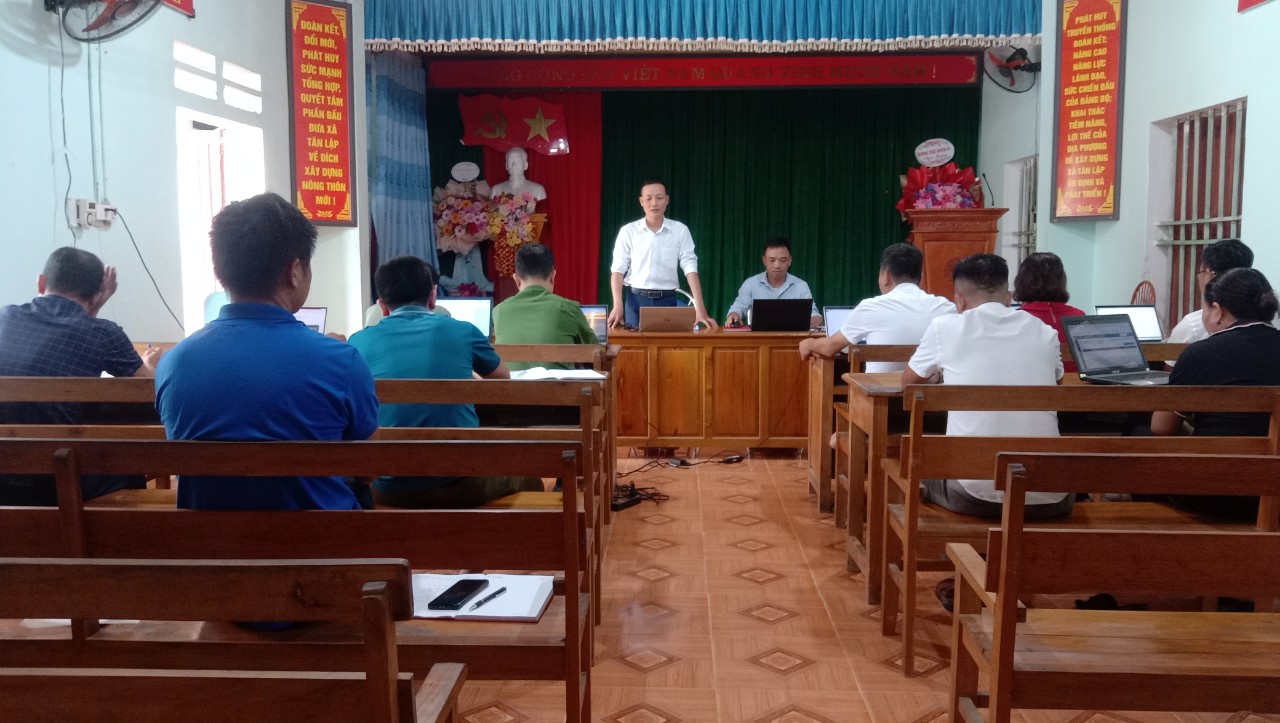 Hội đồng nhân dân xã Tân Lập họp triển khai nhiệm vụ kiểm tra, giám sát 4 tháng cuối năm 2023
