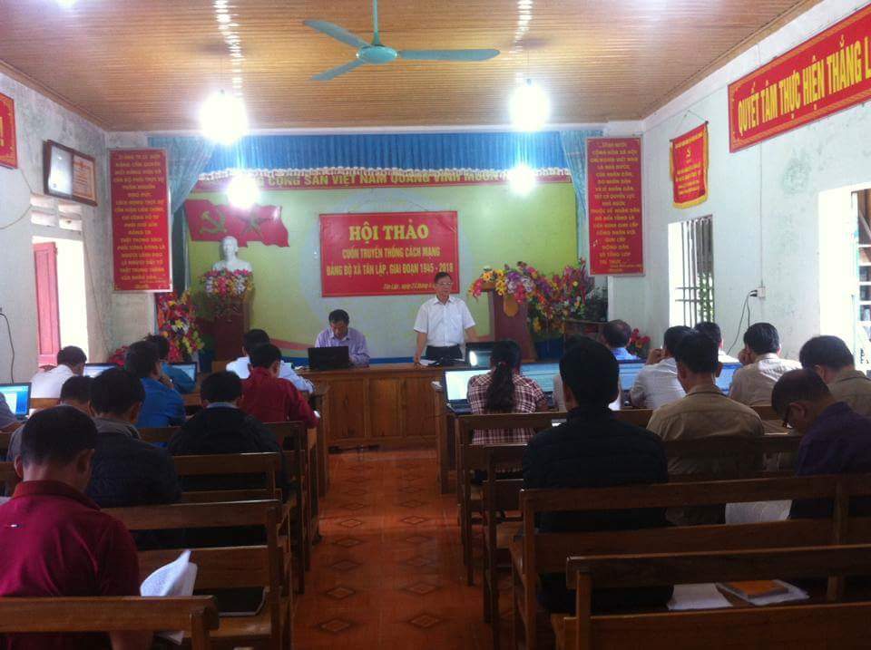 Hội thảo cuốn truyền thống cách mạng Đảng bộ xã Tân Lập, gia đoạn 1945 - 2018