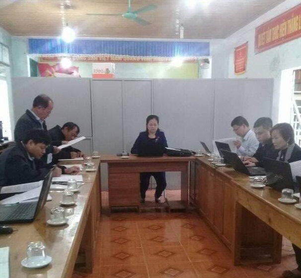 Ban thường vụ Huyện ủy Bắc Quang kiểm tra công tác xây dựng Đảng tại xã Tân Lập