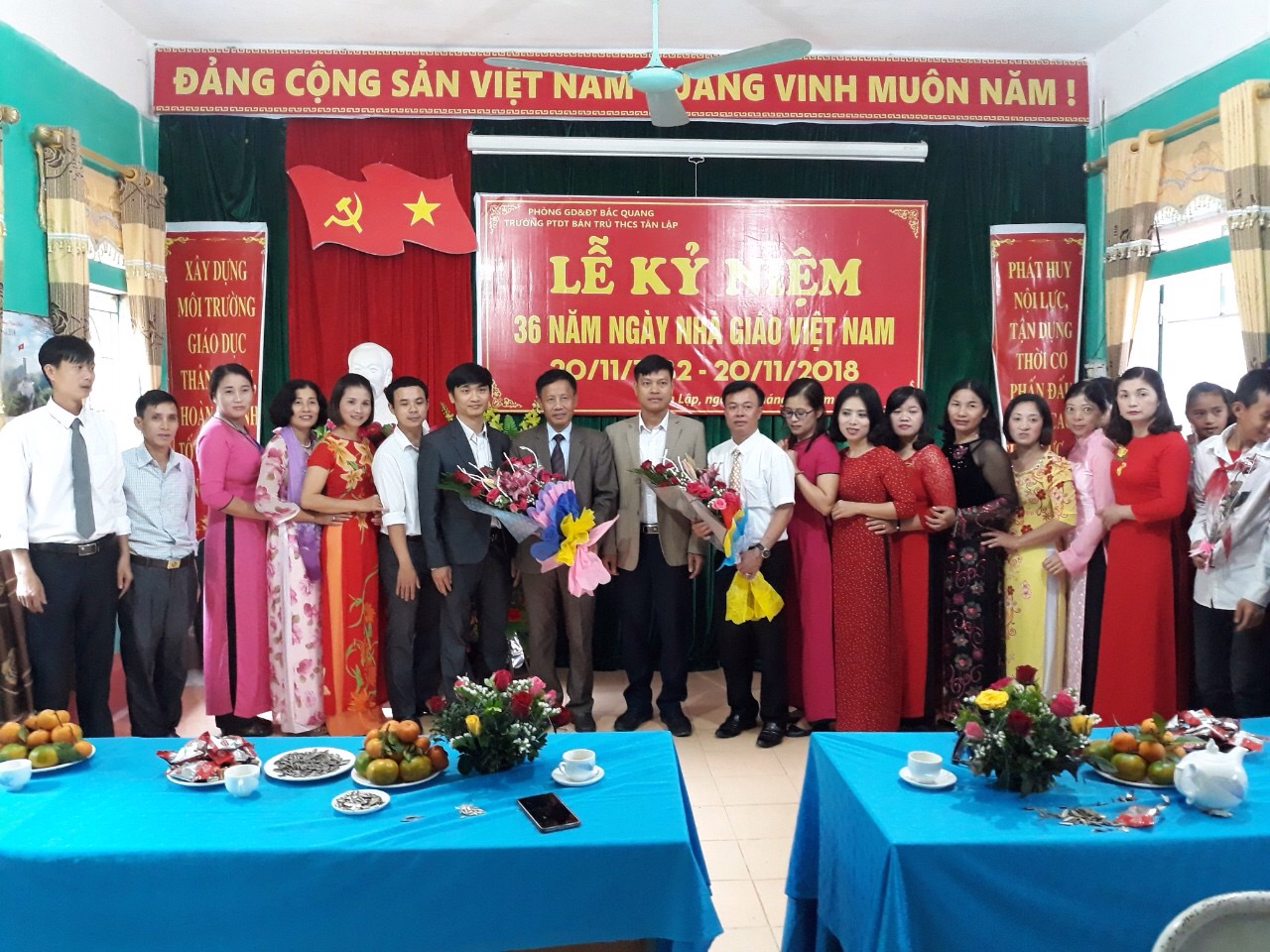 Xã Tân Lập tổ chức kỷ niệm 36 năm ngày nhà giáo Việt Nam (20/11/1982-20/11/2018)