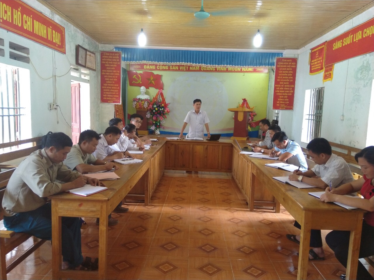 Văn phòng điều phối Nông thôn mới tỉnh làm việc tại xã Tân Lập